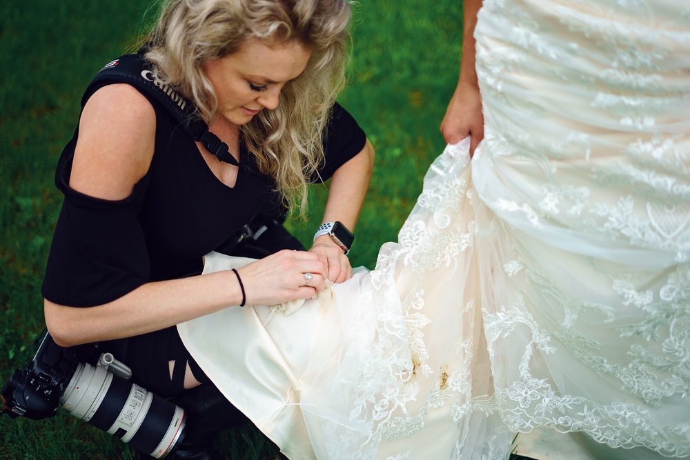 lauren ashley wedding photography photographer scrub mud off dress