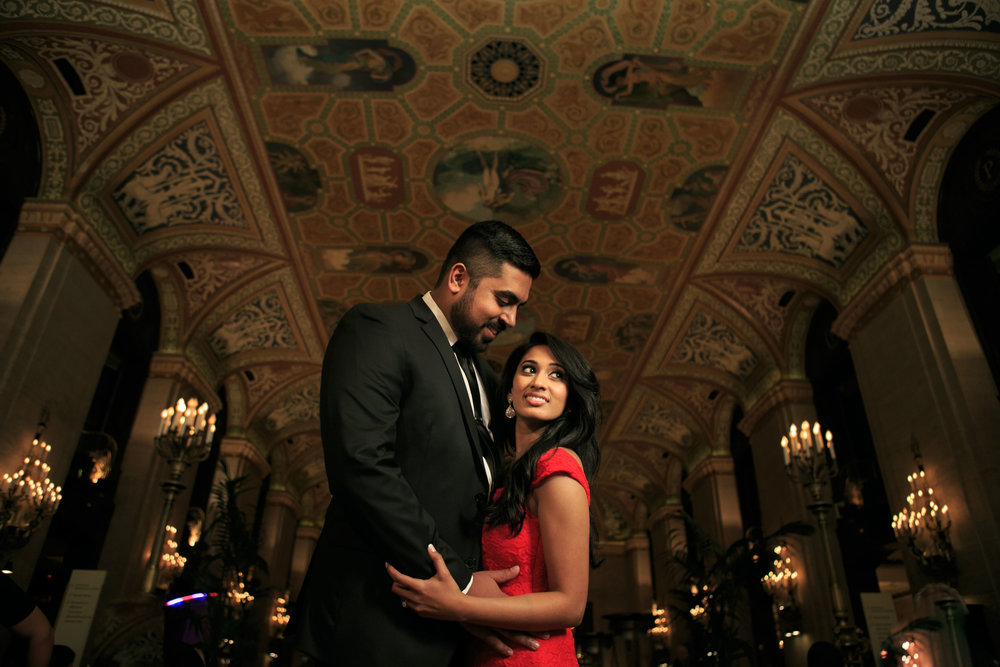 indian wedding luxury photographer lauren ashley Palmer house hilton chicago