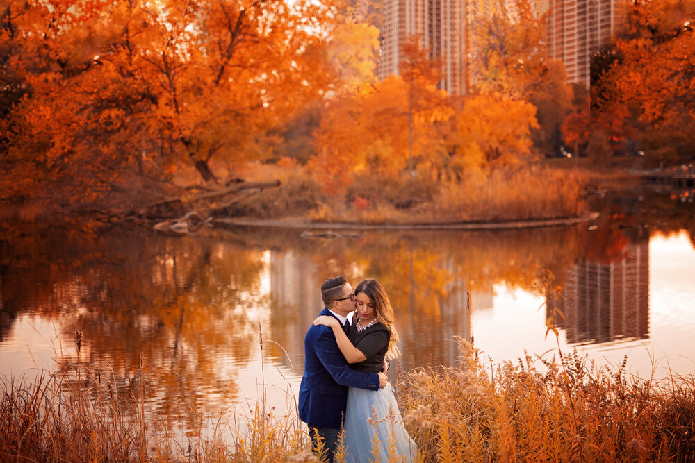 fall engagement photoshoot peak autumn colors by lauren ashley studios