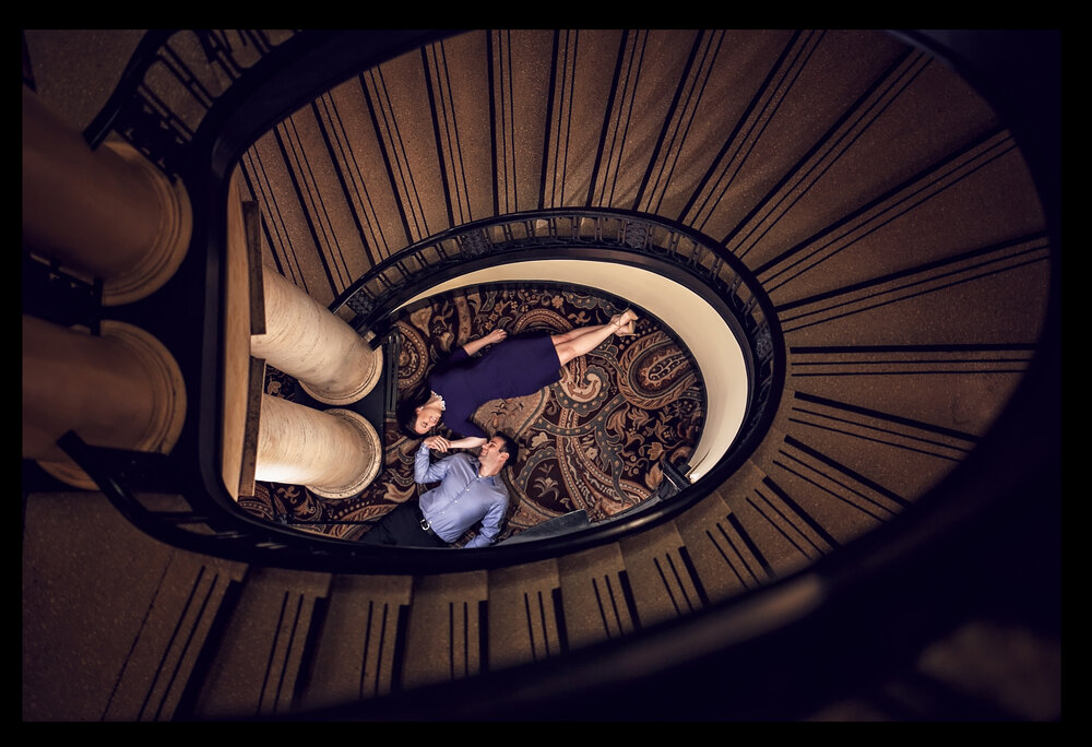 palmer house hilton engagement photography by lauren ashley studios