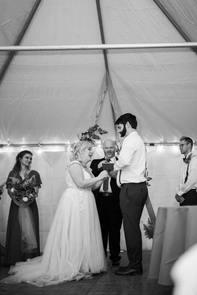 Winter White Tent Wedding | Ladonna & Jesse