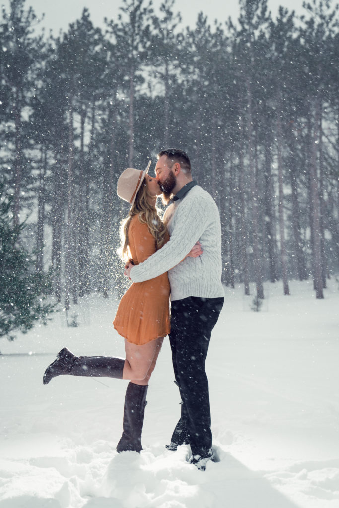 Karolina and Dan | Winter Snow Engagement