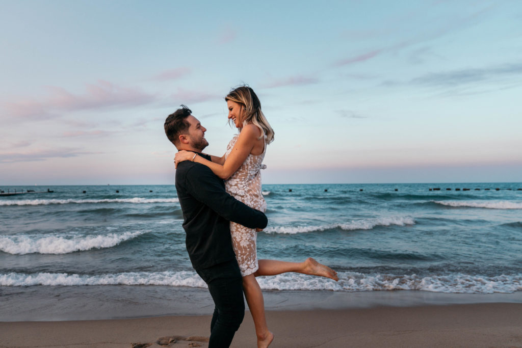 Lauren & Joe | Lincoln Park | North Shore beach | Engagement Shoot