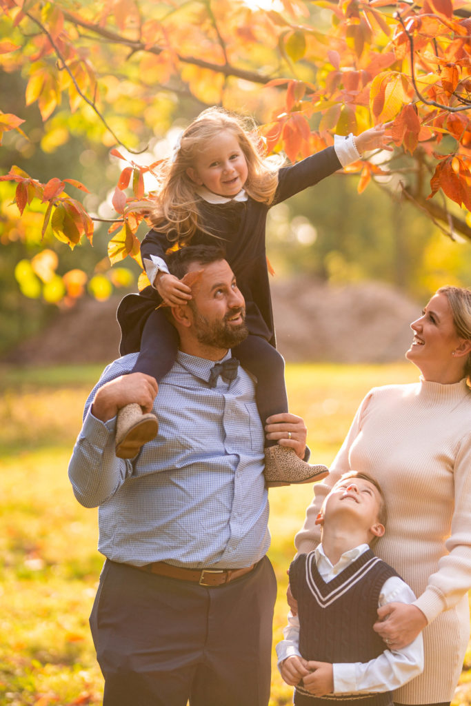 Loving family session at Waterfall Glen Forest Preserve