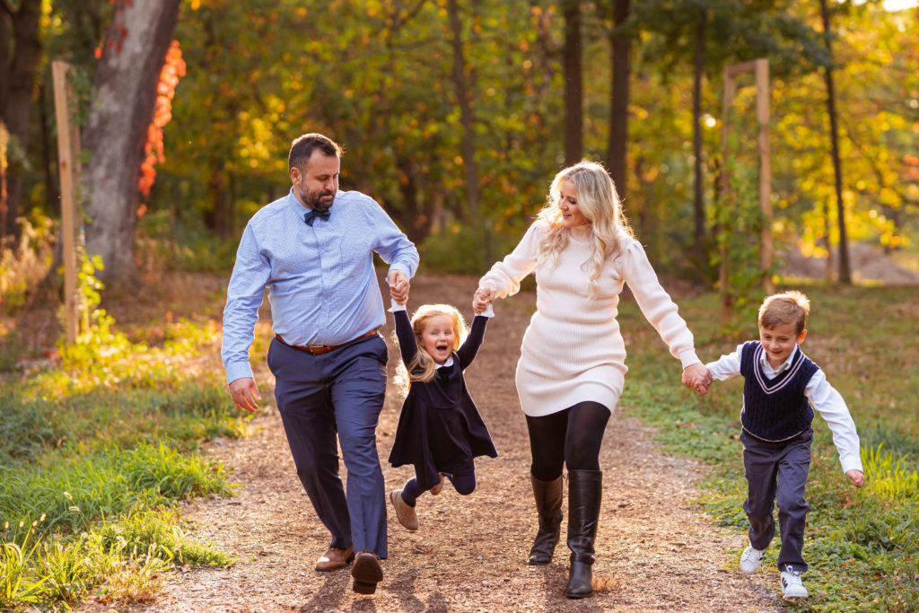 Loving family session at Waterfall Glen Forest Preserve