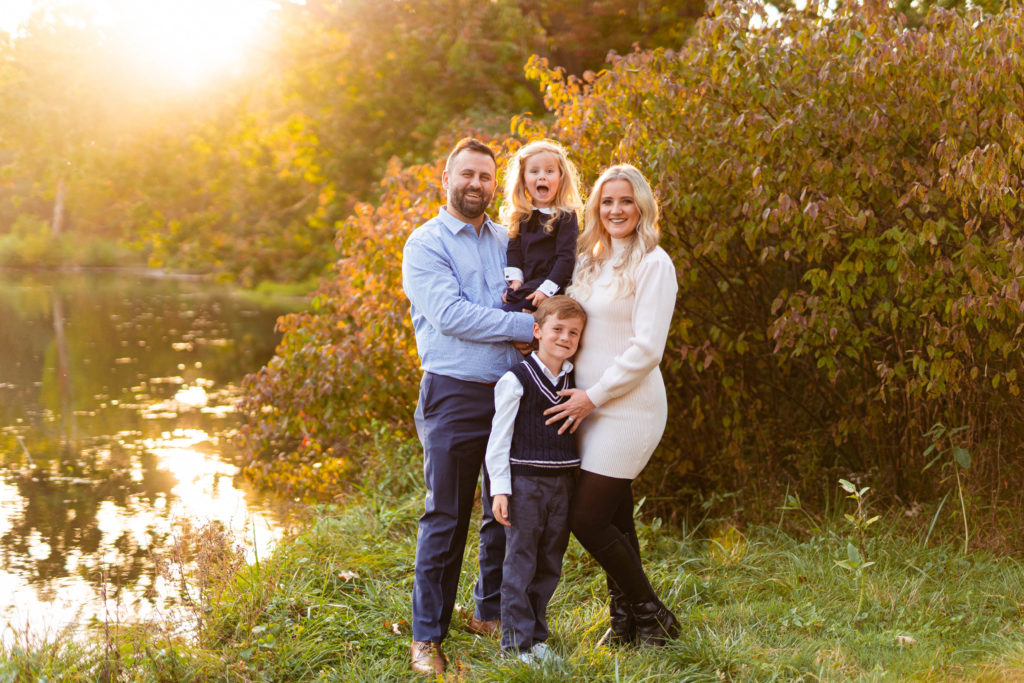 Loving family session at Waterfall Glen Forest Preserve