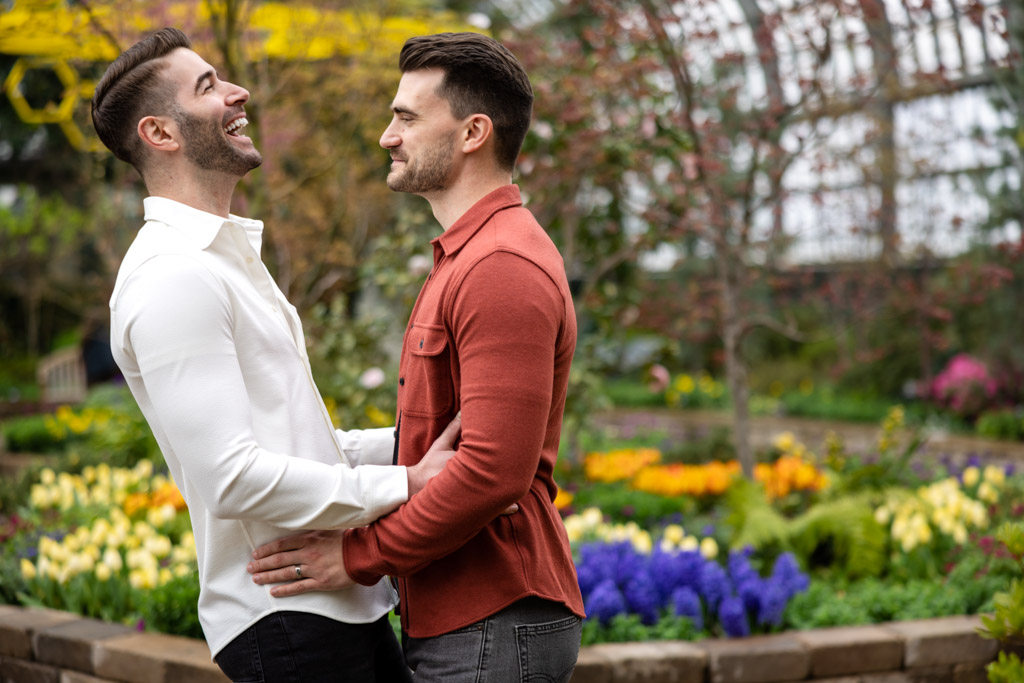 Chicago Engagement Photoshoot at Garfield Park Conservatory