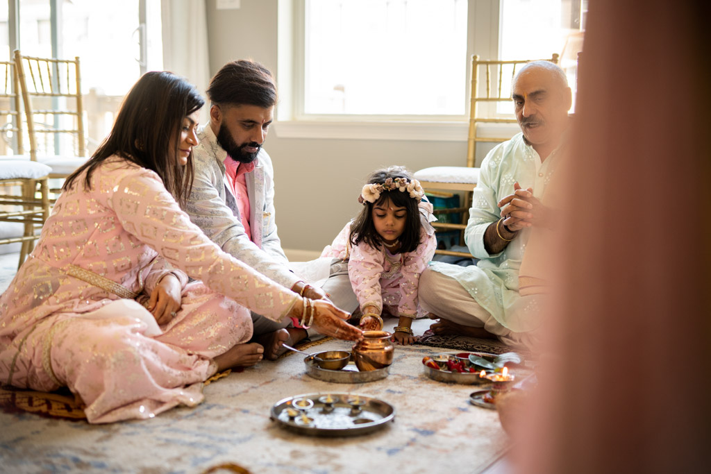 An Intimate Indian Wedding at Home