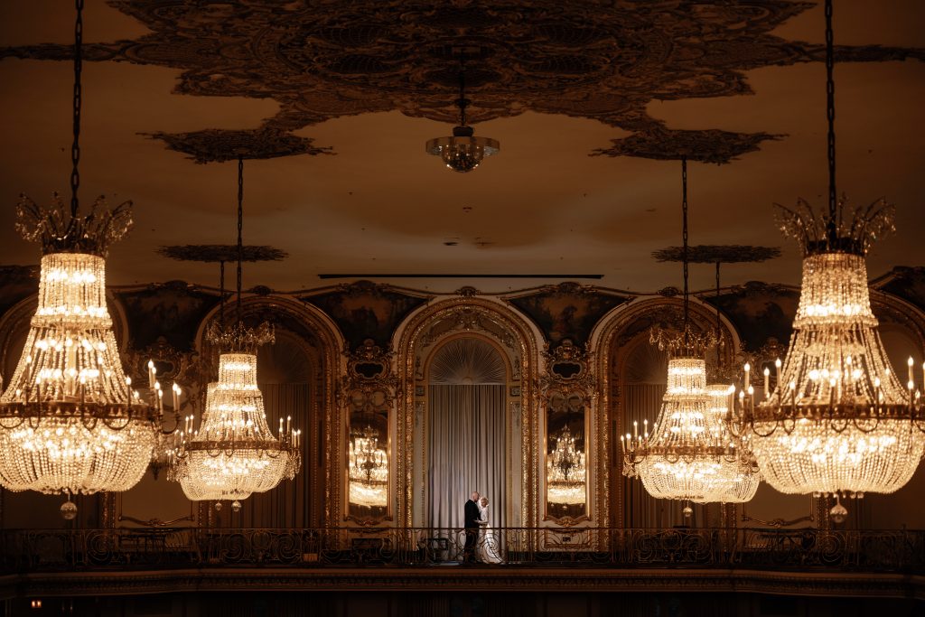 Hilton Chicago Winter Christmas Wedding