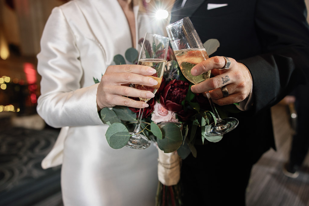 Intimate Winter Wedding at the Hilton Chicago